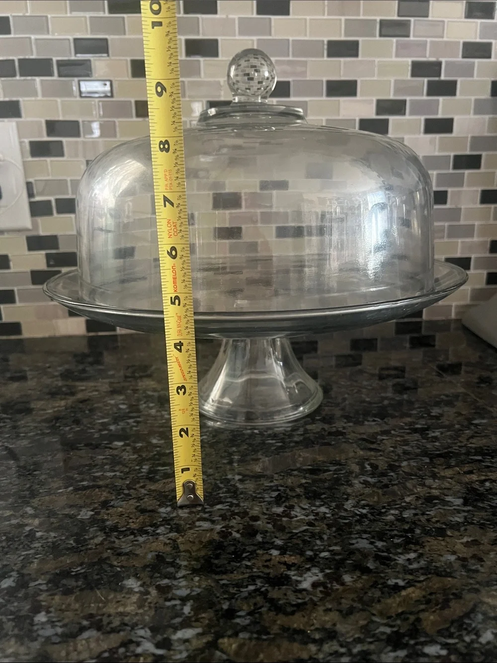 Glass Cake Stand with Dome Lid - Clear